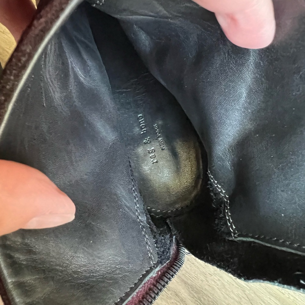 Rag & Bone Newbury rich brown suede bootie size 36=6 in fair condition - Picture 13 of 16